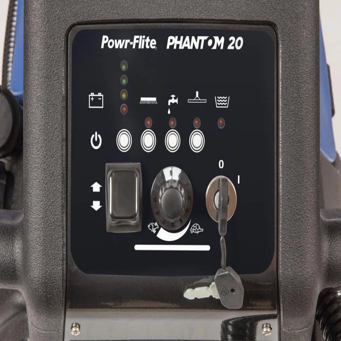 Powr-Flite Phantom Traction-Drive 20" Floor Scrubber - Sweatfully