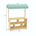 Holly Wooden Market Stand – Kids’ Pretend Play Shop & Display Shelf - Sweatfully
