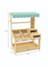 Cypress Wooden Market Stand – Pretend Play Shop for Kids with Storage - Sweatfully