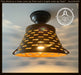 Pierced Barn Metal Farmhouse Ceiling Light - Sweatfully