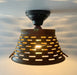Pierced Barn Metal Farmhouse Ceiling Light - Sweatfully