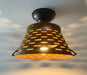 Pierced Barn Metal Farmhouse Ceiling Light - Sweatfully