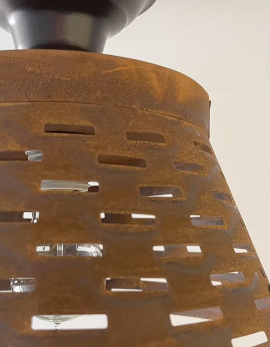Pierced Barn Metal Farmhouse Ceiling Light - Sweatfully