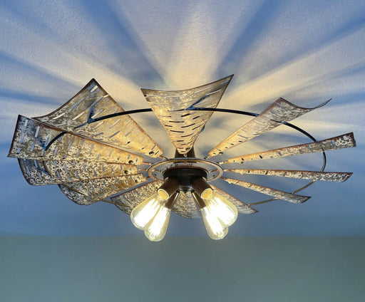 Windmill Light Fixture Farmhouse Ceiling Flush Mount - Sweatfully