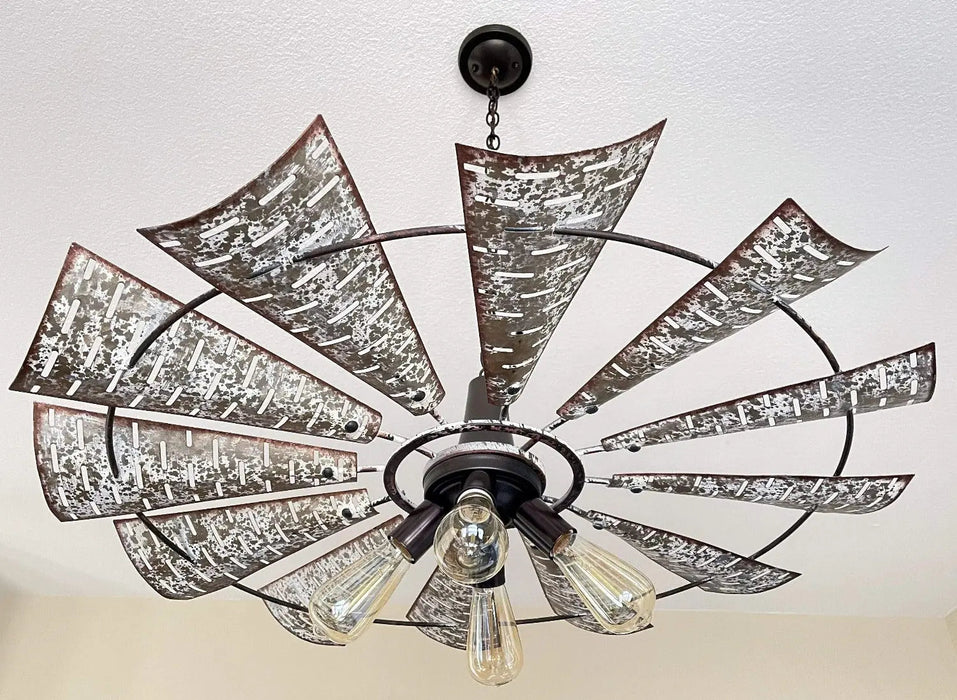 Windmill Chandelier Farmhouse Lighting Fixture - Sweatfully