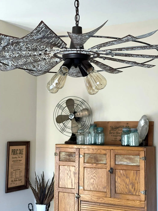 Windmill Chandelier Farmhouse Lighting Fixture - Sweatfully