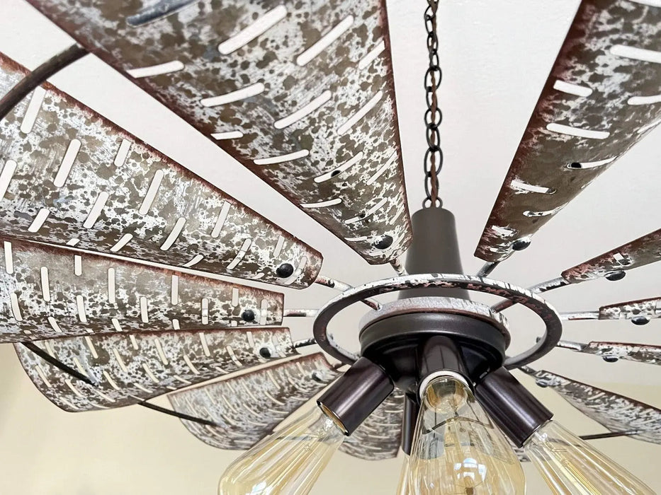 Windmill Chandelier Farmhouse Lighting Fixture - Sweatfully
