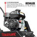 Vibratory Plate Compactor Tamper with Kohler Engine for Dirt Gravel Soil Compaction - Sweatfully