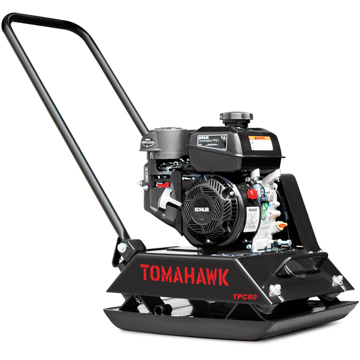 Vibratory Plate Compactor Tamper with Kohler Engine for Dirt Gravel Soil Compaction - Sweatfully