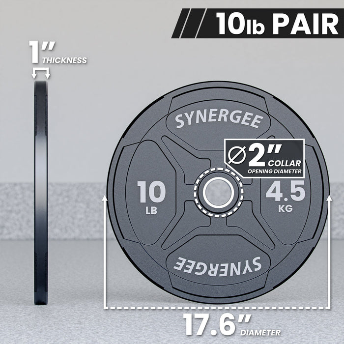 Synergee EZ Grip Bumper Plates - Sweatfully