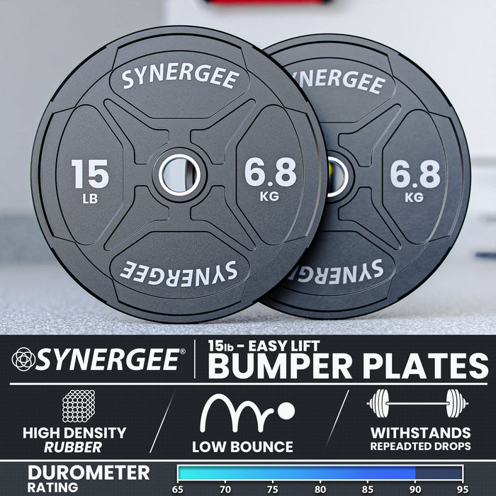 Synergee EZ Grip Bumper Plates - Sweatfully