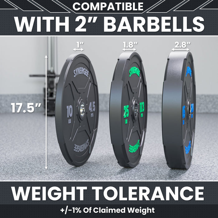 Synergee EZ Grip Bumper Plates - Sweatfully