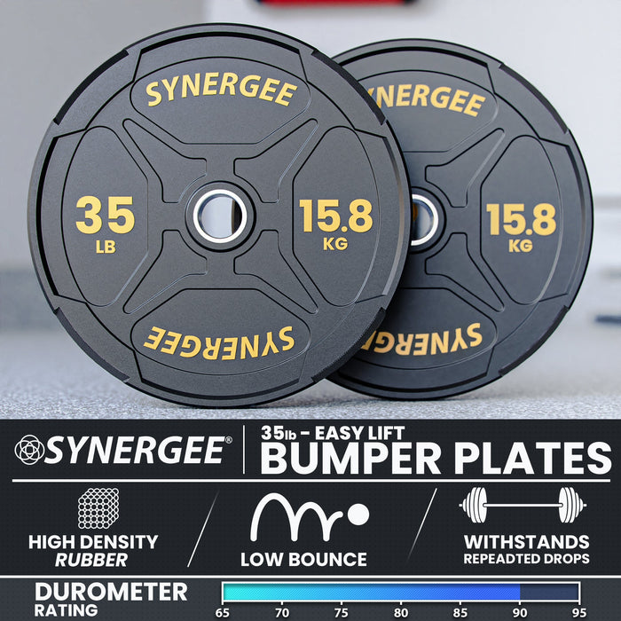 Synergee EZ Grip Bumper Plates - Sweatfully