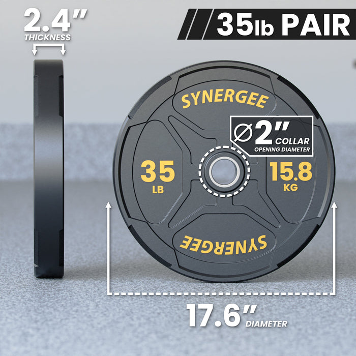 Synergee EZ Grip Bumper Plates - Sweatfully