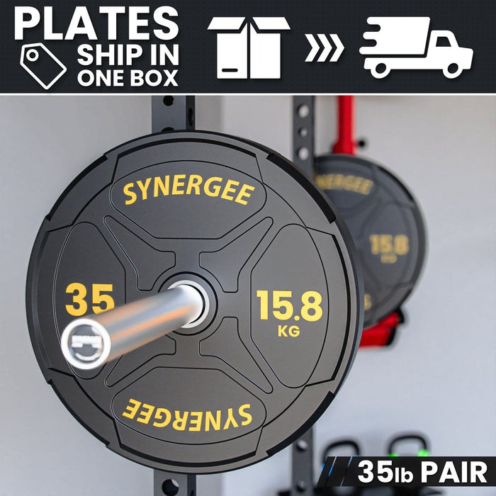 Synergee EZ Grip Bumper Plates - Sweatfully