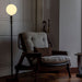 Poise Adjustable Floor Lamp in Graphite + Sphere V - Sweatfully