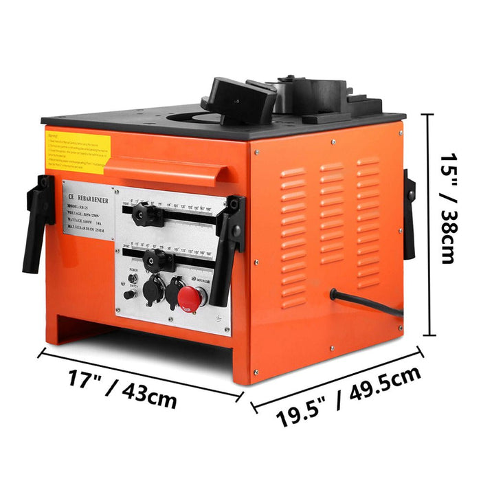 Portable Electric 1 Inch Rebar Metal Conduit Pipe Tube Bender W/ Foot Switch (96712584) - Sweatfully