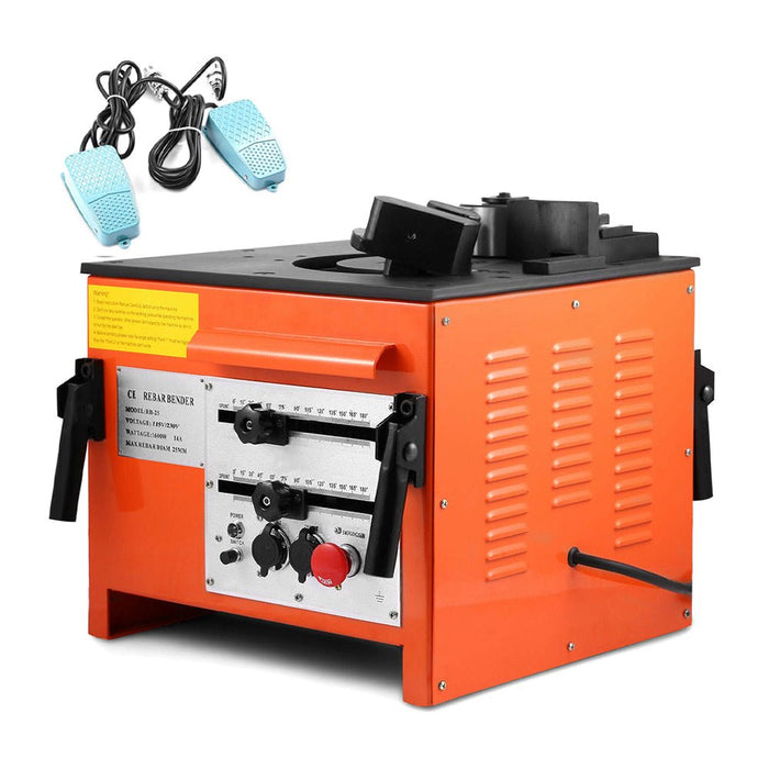 Portable Electric 1 Inch Rebar Metal Conduit Pipe Tube Bender W/ Foot Switch (96712584) - Sweatfully