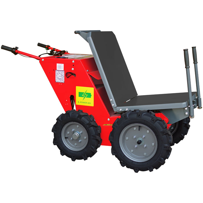 Flat Bed Skid Platform Attachment for TBUGGY300e Power Buggy - Sweatfully