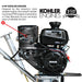24" Concrete Power Trowel Edger 6HP Kohler Float Pan Blade Screed Finishing Tool - Sweatfully