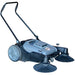 Commercial 38" Push Sweeper with Triple Power Brooms - Sweatfully