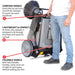 Commercial 38" Push Sweeper with Triple Power Brooms - Sweatfully