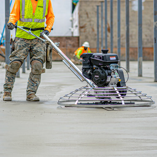36" Concrete Power Trowel 6HP Kohler Float Pan Screed Edge Cement Finishing Tool - Sweatfully