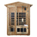 Premium 2-Person Indoor Outdoor Low EMF FAR-Infrared Hemlock Wood Personal Home Sauna Spa, 1750W (SAK27451) - Sweatfully