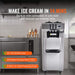 Premium Commercial 3-flavor Freestanding Soft Serve Ice Cream Machine Maker, 21-31 L/H (SAK21874) - Sweatfully