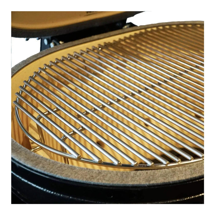 Primo Oval XL 400 Ceramic Kamado BBQ Grill W/ Stainless Steel Grates [PGCXLH] (SAK23100) - Sweatfully