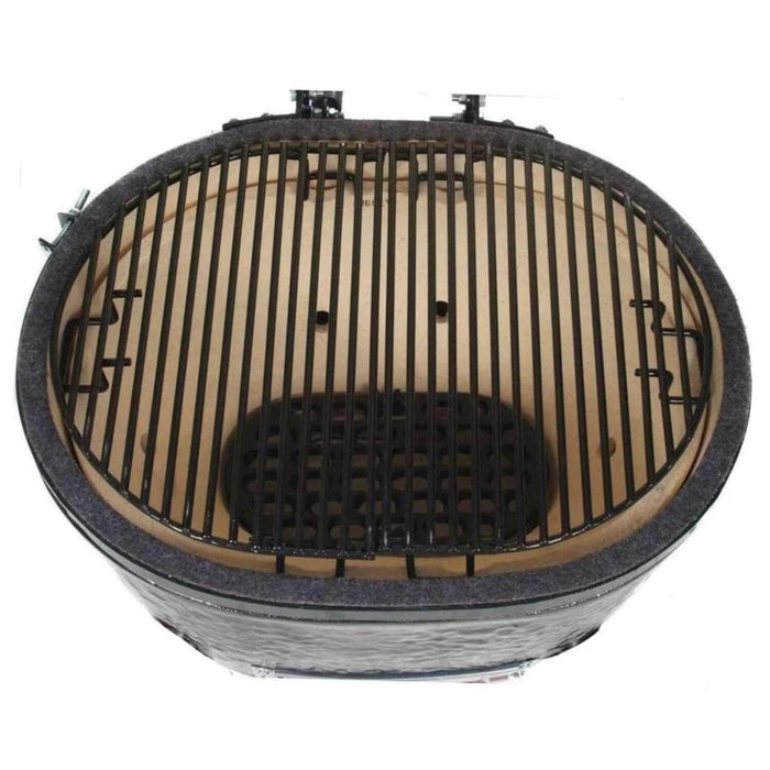 Primo Oval XL 400 Ceramic Kamado BBQ Grill W/ Stainless Steel Grates [PGCXLH] (SAK23100) - Sweatfully