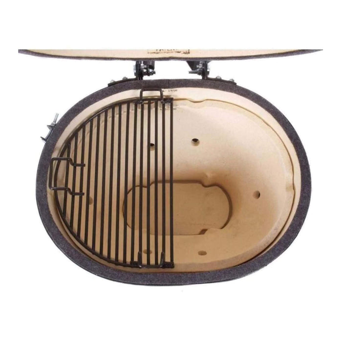 Primo Oval XL 400 Ceramic Kamado BBQ Grill W/ Stainless Steel Grates [PGCXLH] (SAK23100) - Sweatfully