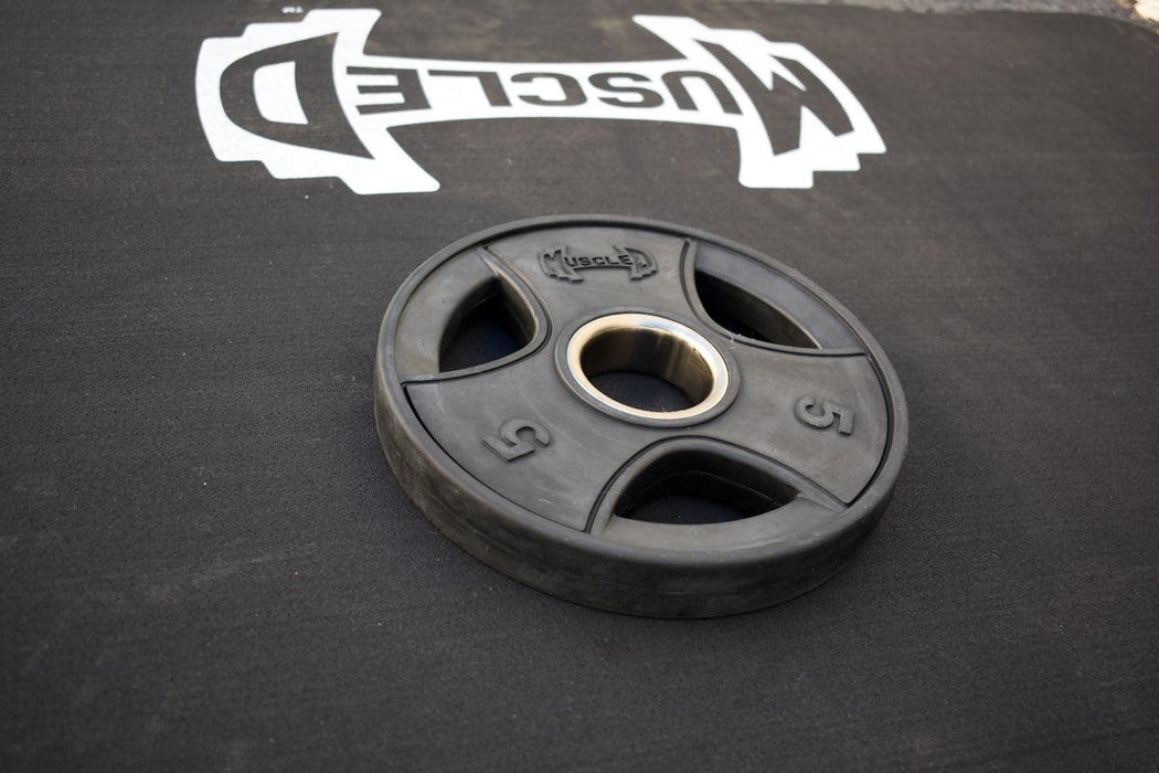 Pro Rubber Olympic Plates - Per Pair - Muscle D Fitness - High-Quality Virgin Rubber Olympic Plates - Sweatfully