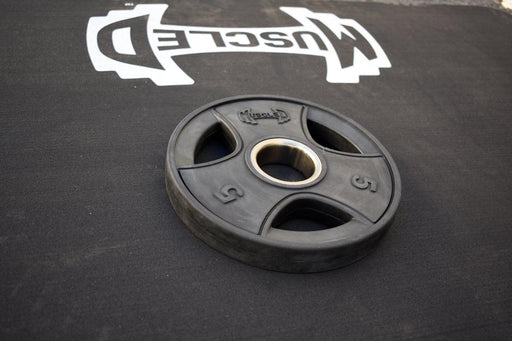 Pro Rubber Olympic Plates - Per Pair - Muscle D Fitness - High-Quality Virgin Rubber Olympic Plates - Sweatfully