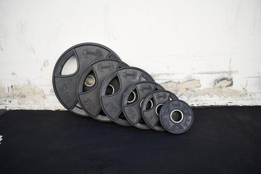 Pro Rubber Olympic Plates - Per Pair - Muscle D Fitness - High-Quality Virgin Rubber Olympic Plates - Sweatfully