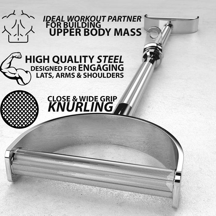 Synergee Pro-Style Lat Bar Cable Attachment - Sweatfully