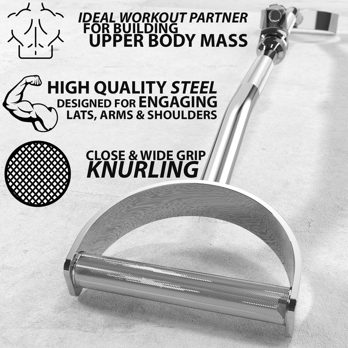 Synergee Pro-Style Lat Bar Cable Attachment - Sweatfully