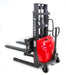 SUNMAX PS3300SE-2M Semi-Electric Pallet Stacker, 3300 lbs Capacity, 78" Lifting Height - Sweatfully