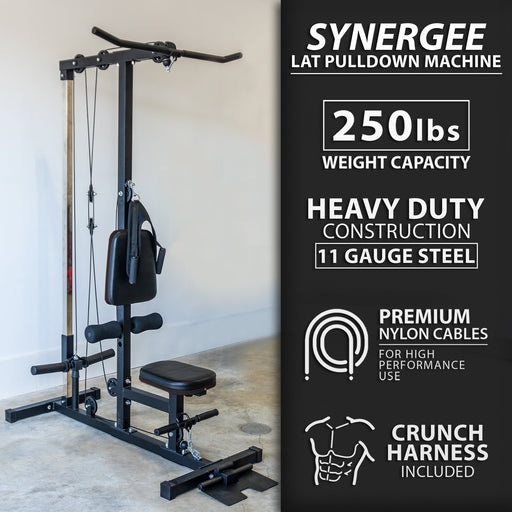 Synergee Lat Pulldown Machine - Sweatfully