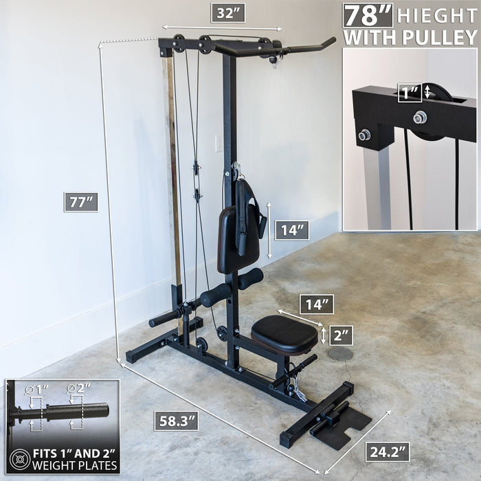Synergee Lat Pulldown Machine - Sweatfully