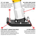 3 HP Honda Vibratory Rammer Tamper with Honda GX100 Engine 3350 lbs/ft - Sweatfully