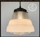 Retro 1970's Mid Century Glass Pendant Lighting - Sweatfully