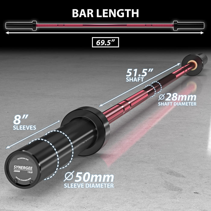 Synergee Technique Barbell - Sweatfully