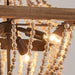 Regas 4-Light Wood Bead Candle Style Chandelier - Sweatfully