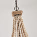 Regas 4-Light Wood Bead Candle Style Chandelier - Sweatfully