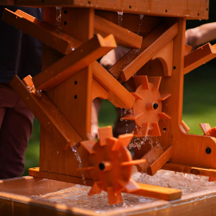 Outdoor Wooden Water Table for Toddlers | Kids’ Sensory Play Station - Sweatfully