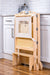 Laurel 4-in-1 Foldable Kitchen Tower, Step Stool, Slide & Chalkboard for Toddlers - Sweatfully