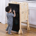 Laurel 4-in-1 Foldable Kitchen Tower, Step Stool, Slide & Chalkboard for Toddlers - Sweatfully