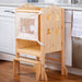 Laurel 4-in-1 Foldable Kitchen Tower, Step Stool, Slide & Chalkboard for Toddlers - Sweatfully