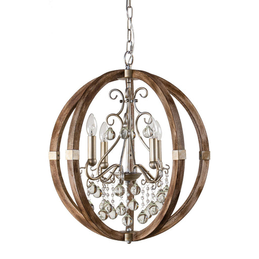 Retha Brown 4-Light Caged Island Pendant Lights - Sweatfully
